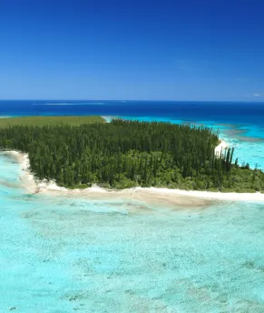Iles de pins - îlot brosse Ile des pins îlot plage lagon
