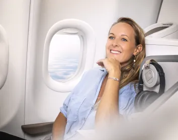 Classe Business Femme en classe business hibiscus